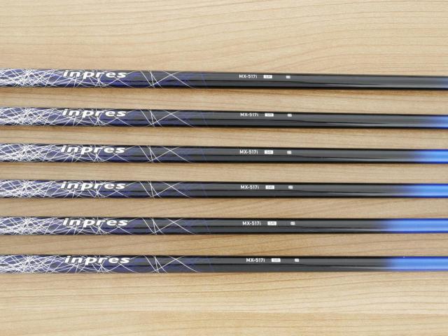 Iron set : Yamaha : ชุดเหล็ก Yamaha Inpres UD+2 (ปี 2018 ตีไกลที่สุด ไกลกว่าเหล็กทั่วไป 2 เบอร์) มีเหล็ก 7-Pw,Aw,As (6 ชิ้น) ก้านกราไฟต์ Flex SR