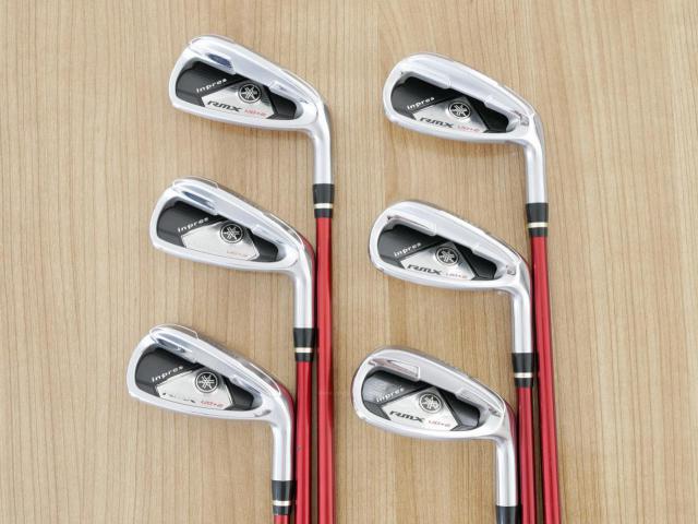 Iron set : Yamaha : ชุดเหล็ก Yamaha Inpres RMX UD+2 (ปี 2017 ตีไกลที่สุด ไกลกว่าเหล็กทั่วไป 2 เบอร์) มีเหล็ก 6-Pw,Aw (6 ชิ้น) ก้านกราไฟต์ Mitsubishi Bassara i50xct Flex R