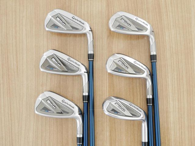 Iron set : Taylormade : ชุดเหล็ก Taylormade SIM 2 MAX (ออกปี 2021 Japan Spec. ตีง่าย ไกล) มีเหล็ก 6-Pw,Sw (6 ชิ้น) ก้านกราไฟต์ Mitsubishi TENSEI TM60 Flex R