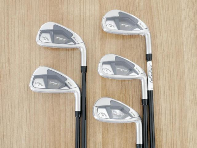 Iron set : Callaway : **ของใหม่ ยังไม่แกะพลาสติก** ชุดเหล็ก Callaway Rogue ST Max (ออกปี 2022 ตีง่าย ไกลมาก) มีเหล็ก 6-Pw (5 ชิ้น) ก้านกราไฟต์ Mitsubishi TENSEI CR 55 Flex R