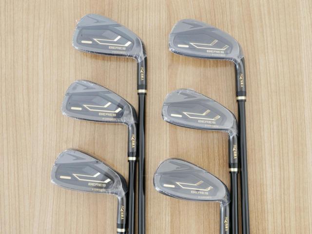 Iron set : Honma : **ของใหม่ ยังไม่แกะพลาสติก** ชุดเหล็ก Honma Beres 09 Forged Black (รุ่นล่าสุด ออกปี 2024 สวยมากๆ) มีเหล็ก 6-11 (6 ชิ้น เทียบเท่า 6-Pw) ก้าน ARMRQ FX Flex R