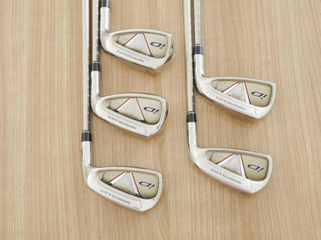 Iron set : PRGR : ชุดเหล็ก PRGR ID Nabla Red (รุ่นท๊อปสุด หน้าเด้ง ไกลมาก) มีเหล็ก 6-Pw (5 ชิ้น) ก้านกราไฟต์ M-40 Flex SR