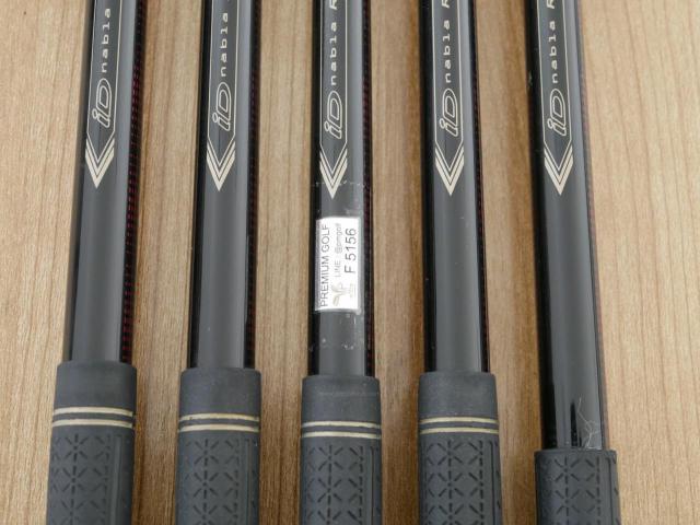 Iron set : PRGR : ชุดเหล็ก PRGR ID Nabla Red (รุ่นท๊อปสุด หน้าเด้ง ไกลมาก) มีเหล็ก 6-Pw (5 ชิ้น) ก้านกราไฟต์ M-40 Flex SR