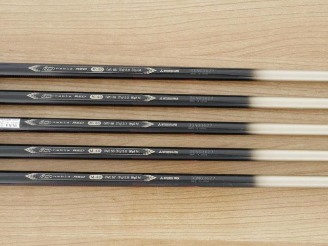 Iron set : PRGR : ชุดเหล็ก PRGR ID Nabla Red (รุ่นท๊อปสุด หน้าเด้ง ไกลมาก) มีเหล็ก 6-Pw (5 ชิ้น) ก้านกราไฟต์ M-40 Flex SR
