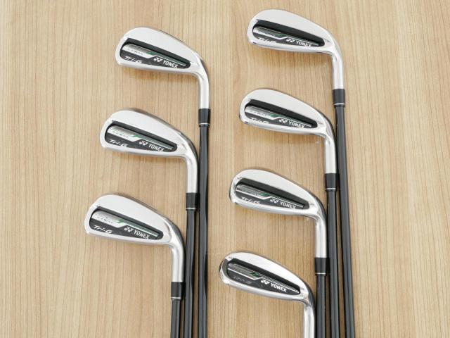 Iron set : Yonex : ชุดเหล็ก Yonex E-Zone Tri-G (รุ่นปี 2017 หน้าเด้ง ตีไกลมากๆ) มีเหล็ก 5-Pw,Sw (7 ชิ้น) ก้านกราไฟต์ Flex R