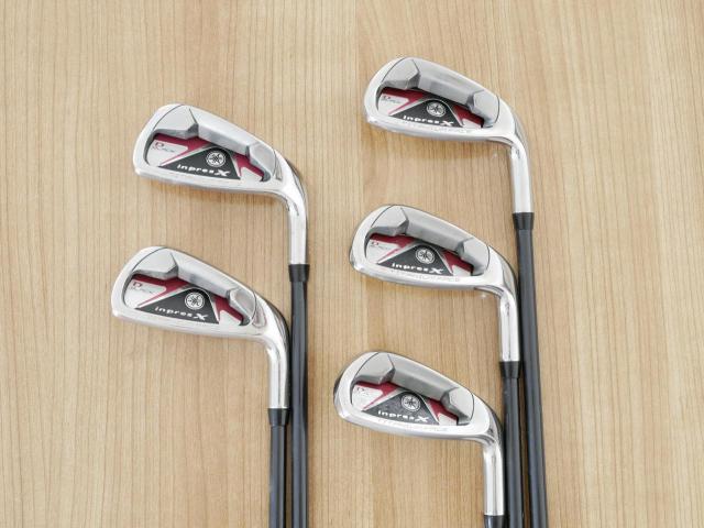 Lady club : All : ชุดเหล็ก Yamaha Inpres X D Black (หน้า Maraging เด้ง ไกลมากๆ) มีเหล็ก 6-Pw (6 ชิ้น) ก้านกราไฟต์ Flex R (Lady)