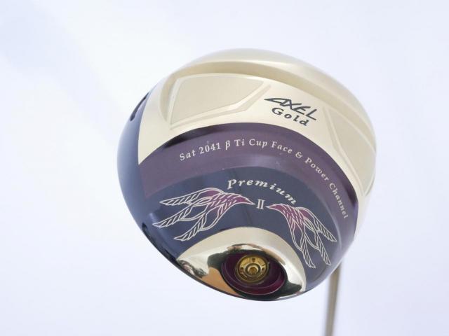 Driver : Tsuruya : Tsuruya AXEL Gold Premium II (รุ่นปี 2017 ตัวท๊อป หน้าเด้งสุดๆ COR 0.86 ของใหม่ 4 หมื่น) Loft 10.5 Flex R