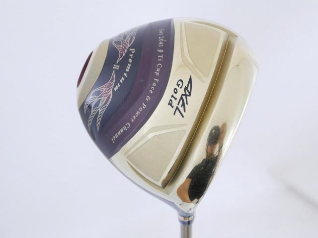 Driver : Tsuruya : Tsuruya AXEL Gold Premium II (รุ่นปี 2017 ตัวท๊อป หน้าเด้งสุดๆ COR 0.86 ของใหม่ 4 หมื่น) Loft 10.5 Flex R