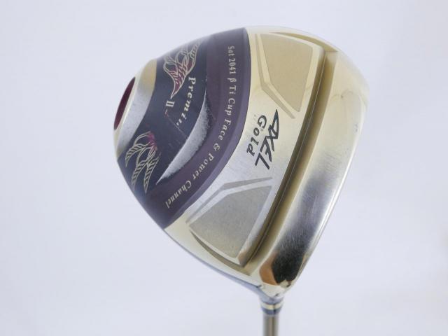 Driver : Tsuruya : Tsuruya AXEL Gold Premium II (รุ่นปี 2017 ตัวท๊อป หน้าเด้งสุดๆ COR 0.86 ของใหม่ 4 หมื่น) Loft 10.5 Flex S