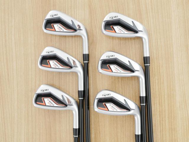 Iron set : Honma : ชุดเหล็ก Honma Tour World GS (ออกปี 2021 ใบใหญ่ ตีง่าย ไกล) มีเหล็ก 5-10 (6 ชิ้น) ก้านกราไฟต์ Honma Speedtuned 48 Flex SR