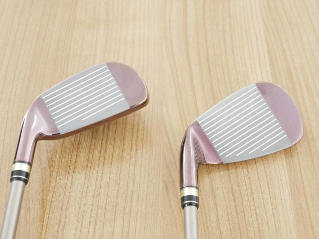 Lady club : All : ชุดเหล็กกระเทย PRGR Egg II (ตีง่ายและไกลมาก) มีเหล็ก 6-Pw,Aw,As (7 ชิ้น) ก้านกราไฟต์ Flex L (M-30)