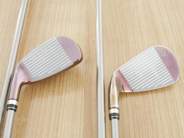 Lady club : All : ชุดเหล็กกระเทย PRGR Egg II (ตีง่ายและไกลมาก) มีเหล็ก 6-Pw,Aw,As (7 ชิ้น) ก้านกราไฟต์ Flex L (M-30)