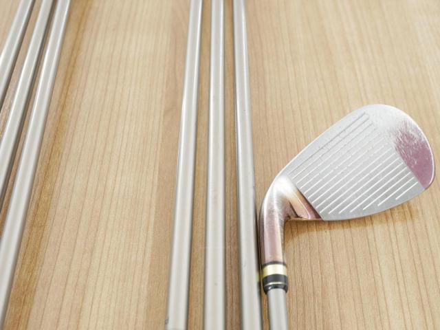 Lady club : All : ชุดเหล็กกระเทย PRGR Egg II (ตีง่ายและไกลมาก) มีเหล็ก 6-Pw,Aw,As (7 ชิ้น) ก้านกราไฟต์ Flex L (M-30)