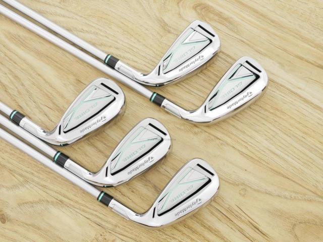 Lady club : All : ชุดเหล็ก Taylormade SIM GLOIRE (รุ่นปี 2021 รุ่นท๊อปสุด Japan Spec) มีเหล็ก 6-Pw (5 ชิ้น) ก้านกราไฟต์ Fujikura Air Speeder Flex L