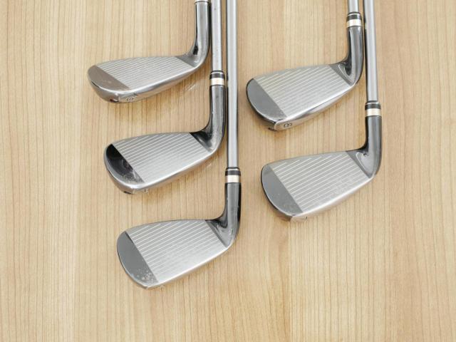 Lady club : All : ชุดเหล็กกระเทย PRGR New Egg Iron (รุ่นปี 2017 ตีง่ายและไกลมาก) มีเหล็ก 7-Pw,As (5 ชิ้น) ก้านกราไฟต์ Flex L (M-30)