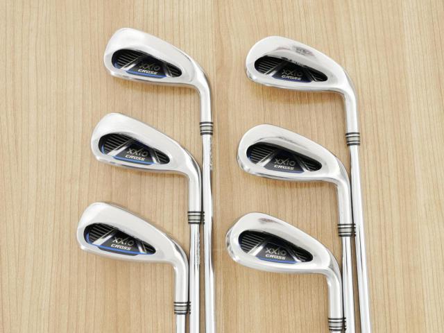 Iron set : XXIO : ชุดเหล็ก XXIO Cross (ออกปี 2019 ตีไกลที่สุดของที่สุดจาก XXIO หน้าเด้งสุดๆ) มีเหล็ก 6-Pw,Aw (6 ชิ้น ตีไกลกว่าปกติ 2 เบอร์) ก้านเหล็ก NS Pro 870 DST Flex R