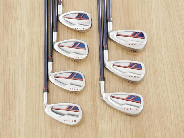 Iron set : Daiwa : ชุดเหล็ก Daiwa OnOff AKA (ออกปี 2021 หน้าเด้ง Maraging ยืดยุบได้ ตีง่าย นุ่ม ไกลมากๆ) มีเหล็ก 6-Pw,Aw,Sw (7 ชิ้น) ก้านกราไฟต์ Flex R