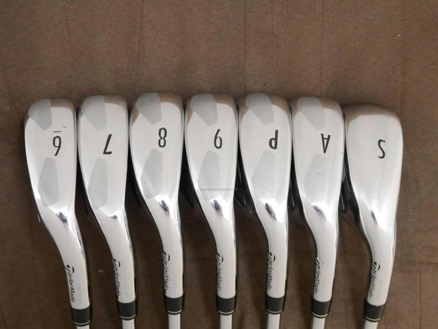 Iron set : Taylormade : ชุดเหล็ก Taylormade Gloire (รุ่นท๊อปสุด Japan Spec. ใบใหญ่ ตีง่าย ไกล) มีเหล็ก 6-Pw,Aw,Sw (7 ชิ้น) ก้านเหล็ก NS Pro 850 Flex R