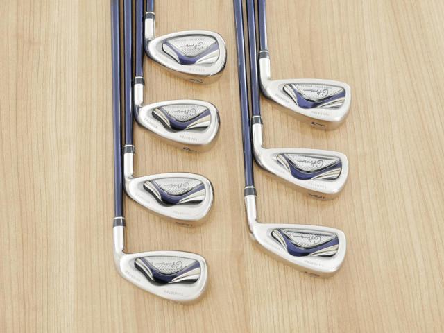 Iron set : Daiwa : **มีตำหนิ** ชุดเหล็ก Daiwa GIII (รุ่นท๊อปสุด หน้าเด้งสุดๆ ใบใหญ่ ตีไกล) มีเหล็ก 5-Pw,Aw (7 ชิ้น) ก้านกราไฟต์ Flex SR