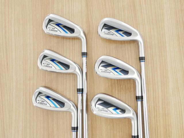 Iron set : XXIO : ชุดเหล็ก XXIO Cross 2 (ออกปี 2021 ตีไกลที่สุดของที่สุดจาก XXIO หน้าเด้งสุดๆ) มีเหล็ก 6-Pw,Aw (6 ชิ้น ตีไกลกว่าปกติ 2 เบอร์) ก้านเหล็ก NS Pro 860 DST Flex R