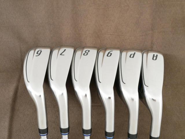 Iron set : XXIO : ชุดเหล็ก XXIO Cross 2 (ออกปี 2021 ตีไกลที่สุดของที่สุดจาก XXIO หน้าเด้งสุดๆ) มีเหล็ก 6-Pw,Aw (6 ชิ้น ตีไกลกว่าปกติ 2 เบอร์) ก้านเหล็ก NS Pro 860 DST Flex R