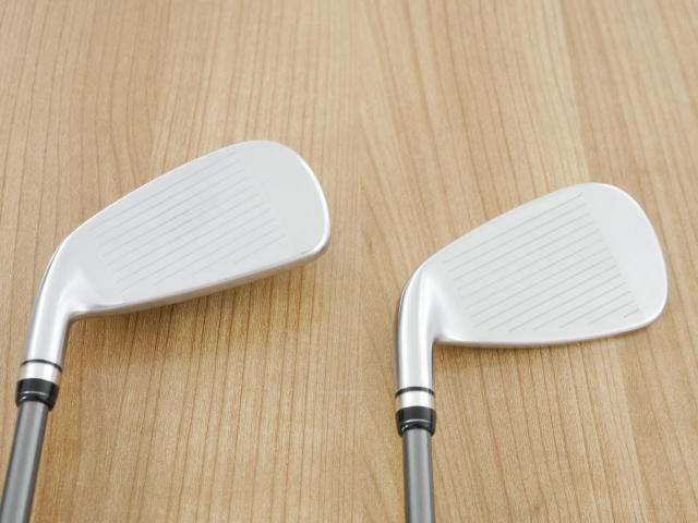 Lady club : All : ชุดเหล็กกระเทย PRGR Super Egg Iron (รุ่นปี 2023 ตัวท๊อปสุด หน้าเด้งเกินกฏ ใช้แข่งไม่ได้ ตีไกลมากๆ) มีเหล็ก 6-Pw,Aw,As (7 ชิ้น) ก้านกราไฟต์ Flex L (M-30)