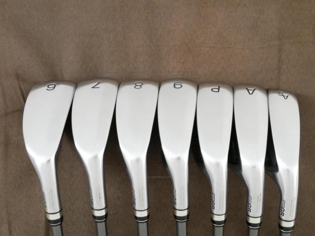 Lady club : All : ชุดเหล็กกระเทย PRGR Super Egg Iron (รุ่นปี 2023 ตัวท๊อปสุด หน้าเด้งเกินกฏ ใช้แข่งไม่ได้ ตีไกลมากๆ) มีเหล็ก 6-Pw,Aw,As (7 ชิ้น) ก้านกราไฟต์ Flex L (M-30)