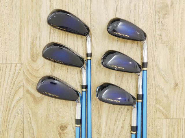 Iron set : Katana : ชุดเหล็กกระเทย Katana Sword SL-Eleven มีเหล็ก 7-12 (6 ชิ้น เทียบเท่า 6-Pw,Aw) ก้านกราไฟต์ Flex SR