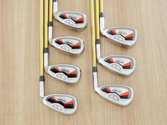 Iron set : Katana : ชุดเหล็ก Katana Sword ATC-589a (หน้าเด้ง) มีเหล็ก 6-Pw,Aw,Sw (7 ชิ้น) ก้านกราไฟต์ Fujikura Speeder 589 Flex R