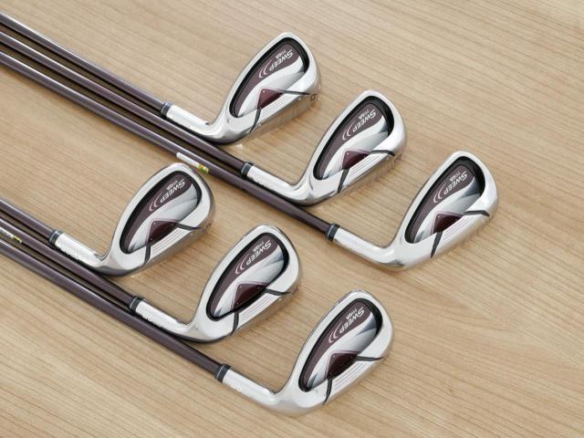 Lady club : All : ชุดเหล็ก PRGR Sweep CT-13 (ตีง่ายมาก) มีเหล็ก 7-Pw,Aw,Sw (6 ชิ้น) ก้านกราไฟต์ Flex L (M-30)
