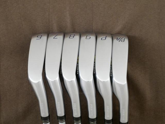 Iron set : Fourteen : ชุดเหล็ก Fourteen TC404 (ปี 2018 ใบใหญ่ ตีไกลมาก เหล็ก 7 Loft 28) มีเหล็ก 6-Pw,Aw (6 ชิ้น) ก้านกราไฟต์ Flex R