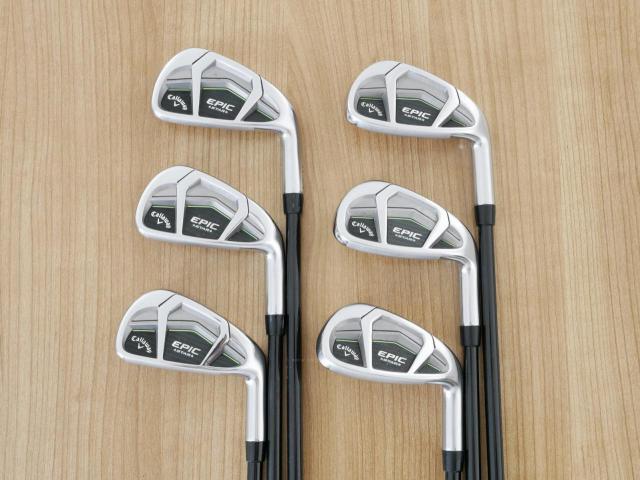 Iron set : Callaway : ชุดเหล็ก Callaway EPIC Star (ปี 2018 หน้าเด้ง โกงองศา ตีไกลมากๆ) มีเหล็ก 6-Pw,Aw (6 ชิ้น) ก้านกราไฟต์ Fujikura Speeder Evolution Flex R