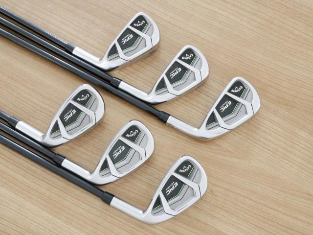 Iron set : Callaway : ชุดเหล็ก Callaway EPIC Star (ปี 2018 หน้าเด้ง โกงองศา ตีไกลมากๆ) มีเหล็ก 6-Pw,Aw (6 ชิ้น) ก้านกราไฟต์ Fujikura Speeder Evolution Flex R