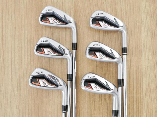 Iron set : Honma : ชุดเหล็ก Honma Tour World GS (ออกปี 2021 ใบใหญ่ ตีง่าย ไกล) มีเหล็ก 6-11 (6 ชิ้น) ก้านเหล็ก NS Pro ZELOS 8 Flex R