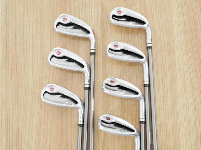 Iron set : PRGR : ชุดเหล็กกระเทย PRGR NEW Egg (ปี 2020 ตีง่ายและไกลมากๆ เด้งสุดๆ COR 0.82) มีเหล็ก 7-Pw,Aw,As,Sw (7 ชิ้น) ก้านกราไฟต์ M-35 Flex R2