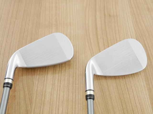 Iron set : PRGR : ชุดเหล็กกระเทย PRGR NEW Egg (ปี 2020 ตีง่ายและไกลมากๆ เด้งสุดๆ COR 0.82) มีเหล็ก 7-Pw,Aw,As,Sw (7 ชิ้น) ก้านกราไฟต์ M-35 Flex R2