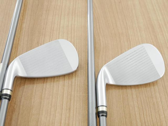 Iron set : PRGR : ชุดเหล็กกระเทย PRGR NEW Egg (ปี 2020 ตีง่ายและไกลมากๆ เด้งสุดๆ COR 0.82) มีเหล็ก 7-Pw,Aw,As,Sw (7 ชิ้น) ก้านกราไฟต์ M-35 Flex R2