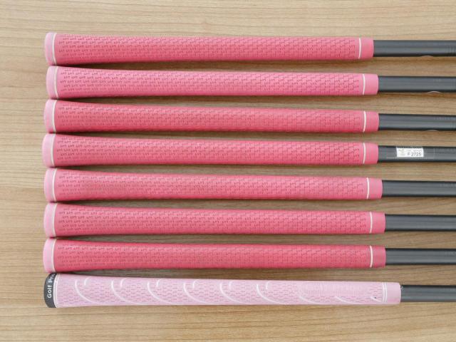 Lady club : All : ชุดเหล็กกระเทย PRGR Egg PC-01 มีเหล็ก 5-Pw,Aw,Sw (8 ชิ้น) ก้านกราไฟต์ Flex L (M-30)