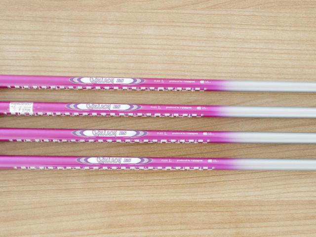 Lady club : All : ชุดเหล็ก Tsuruya Quincy ES (ตีง่าย) มีเหล็ก 7,9,Pw,Sw (4 ชิ้น) ก้านกราไฟต์ Flex L