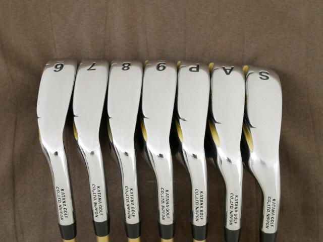 Iron set : Katana : ชุดเหล็ก Katana Sword Sniper 589 (หน้าเด้ง) มีเหล็ก 6-Pw,Aw,Sw (7 ชิ้น) ก้านกราไฟต์ Speeder 589 Flex R