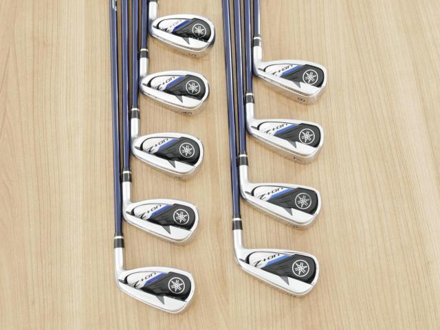 Iron set : Yamaha : ชุดเหล็ก Yamaha Inpres UD+2 (ออกปี 2021 ตีไกลที่สุด ไกลกว่าเหล็กทั่วไป 2 เบอร์ หน้าเด้ง COR 0.822) มีเหล็ก 5-Pw,Aw,As,Sw (9 ชิ้น เต็มเซ็ต) ก้านกราไฟต์ Fujikura Air Speeder M421i Flex R