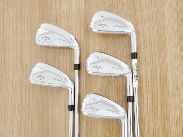 Iron set : Callaway : **ของใหม่ ยังไม่แกะพลาสติก** ชุดเหล็ก Callaway ELYTE X (ออกปี 2025 ตีง่ายมาก ไกล Japan Spec.) มีเหล็ก 6-Pw (5 ชิ้น) ก้านเหล็ก NS Pro Zelos 7 Flex R