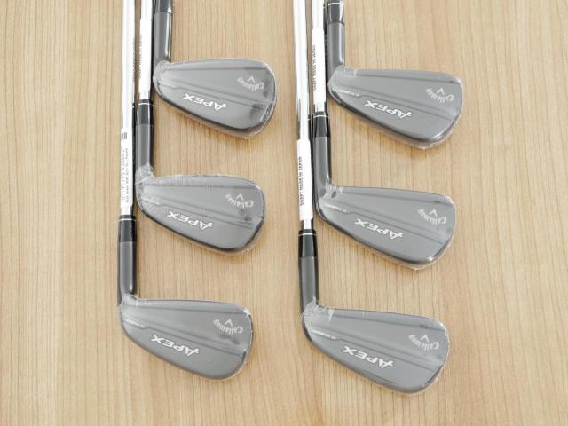 Iron set : Callaway : **ของใหม่ ยังไม่แกะพลาสติก** ชุดเหล็ก Callaway Apex Ti Fusion Black (รุ่นท็อปสุด แพงที่สุด ปี 2025 ของใหม่ 8 หมื่นบาท) มีเหล็ก 5-Pw (6 ชิ้น) ก้านเหล็ก NS Pro 950 NEO Flex S