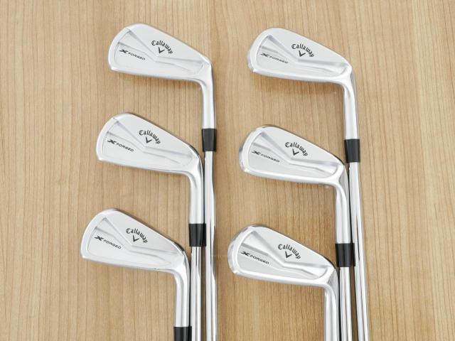 Iron set : Callaway : ชุดเหล็ก Callaway X Forged (ออกปี 2024 นุ่ม แน่น หล่อมาก) มีเหล็ก 5-Pw (6 ชิ้น) ก้านเหล็ก NS Pro Modus 105 Flex S