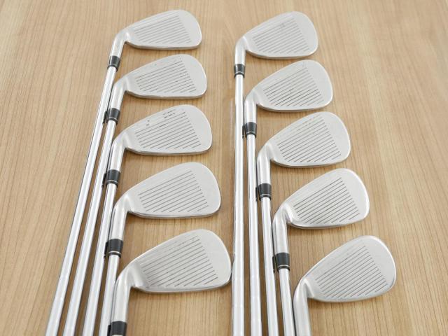 Iron set : Taylormade : ชุดเหล็ก Taylormade RAC OS มีเหล็ก 3-Pw,Aw,Sw (10 ชิ้น) ก้านเหล็ก NS Pro 850 Flex R