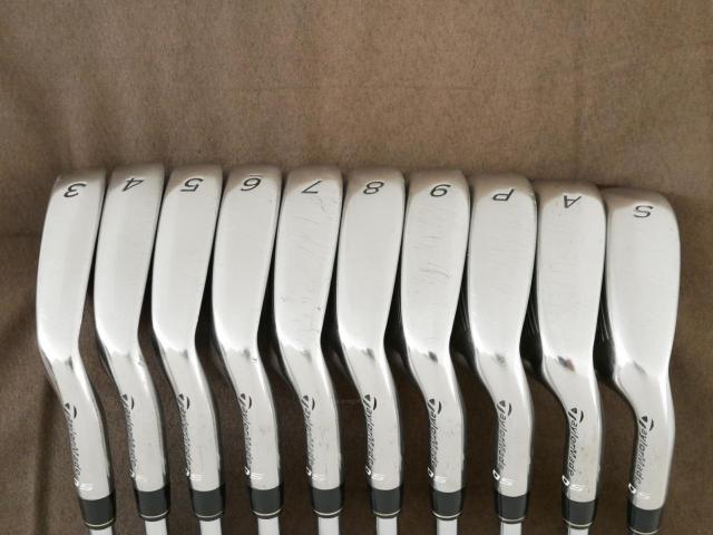 Iron set : Taylormade : ชุดเหล็ก Taylormade RAC OS มีเหล็ก 3-Pw,Aw,Sw (10 ชิ้น) ก้านเหล็ก NS Pro 850 Flex R