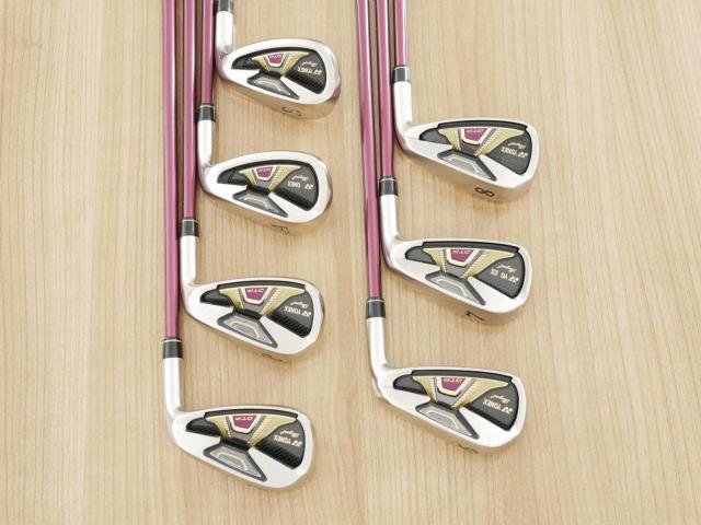 Iron set : Yonex : ชุดเหล็ก Yonex Royal DTP (ออกปี 2016 ท๊อปสุด ก้านดีมาก หน้าเด้ง ตีไกลสุดๆ) มีเหล็ก 6-Pw,Aw,Sw (7 ชิ้น) ก้านกราไฟต์ Flex R