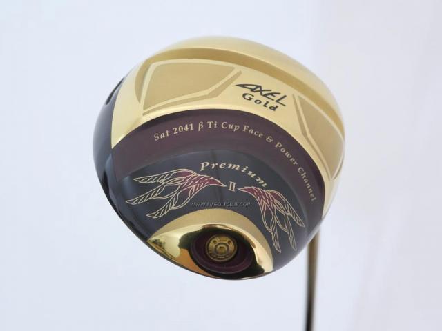 Driver : Tsuruya : Tsuruya AXEL Gold Premium II (รุ่นปี 2017 ตัวท๊อป หน้าเด้งสุดๆ COR 0.86 ของใหม่ 4 หมื่น) Loft 10.5 Flex R