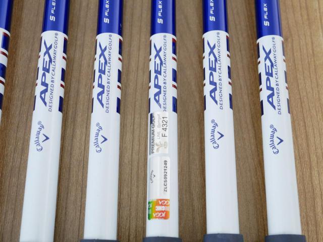 Iron set : Callaway : ชุดเหล็ก Callaway APEX Forged มีเหล็ก 5-Pw (6 ชิ้น) ก้านกราไฟต์ Flex S