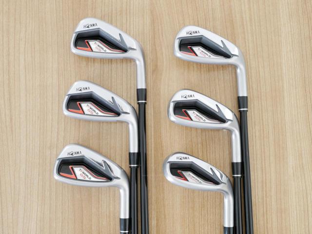 Iron set : Honma : ชุดเหล็ก Honma Tour World GS (ออกปี 2021 ใบใหญ่ ตีง่าย ไกล) มีเหล็ก 6-10,Sw (6 ชิ้น) ก้านกราไฟต์ Honma Speedtuned 48 Flex SR
